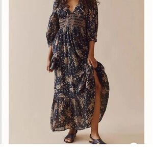 Free people golden hour maxi dress size small